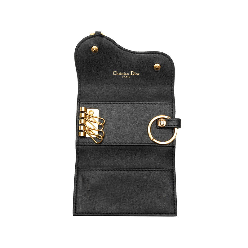 Dior Saddle Keycase Black G Leather  Dior