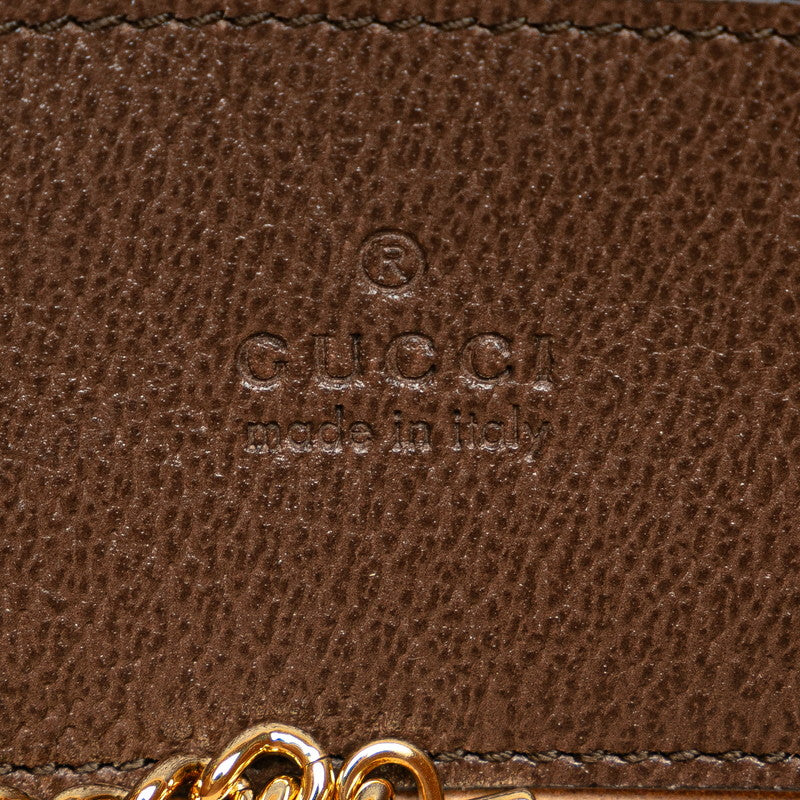 Gucci GG Supreme Sy Line Offroad Vanity Bag Mini Shoulder Bag 699532 Beige Brown PVC Leather  Gucci