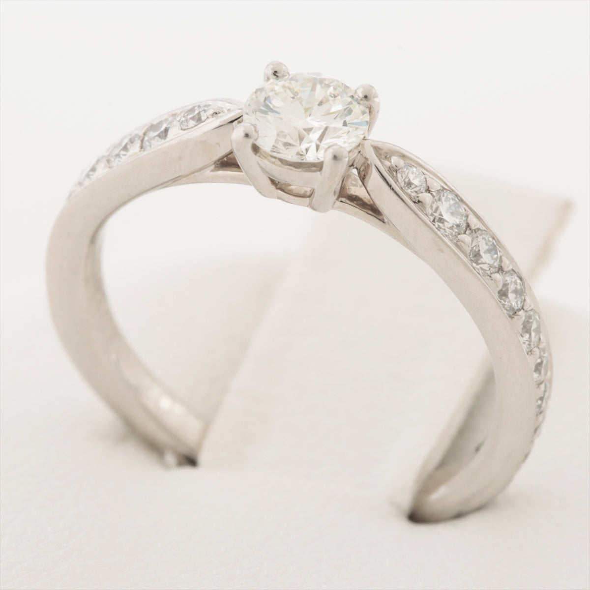 Tiffany Harmony Half-Circle Diamond Ring Pt950 2.8g D0.24 I IF 3EX NONE NONE