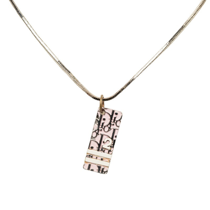 Dior Trotter Necklace Silver Pink Metal  Dior