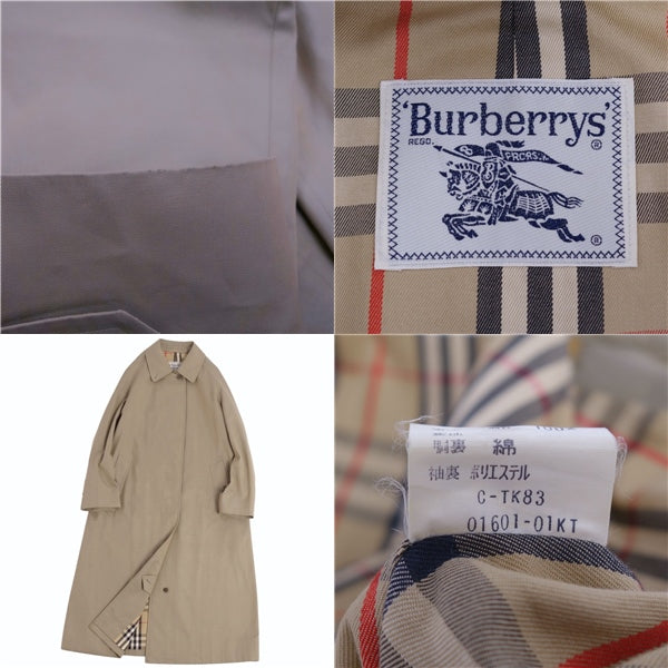 Vint Barbarian Burberrys Coat Stainless Colour Coat Balmacorn Coat Back Check Out  9AB2 (M Equivalent) Carquibbean  BODEST