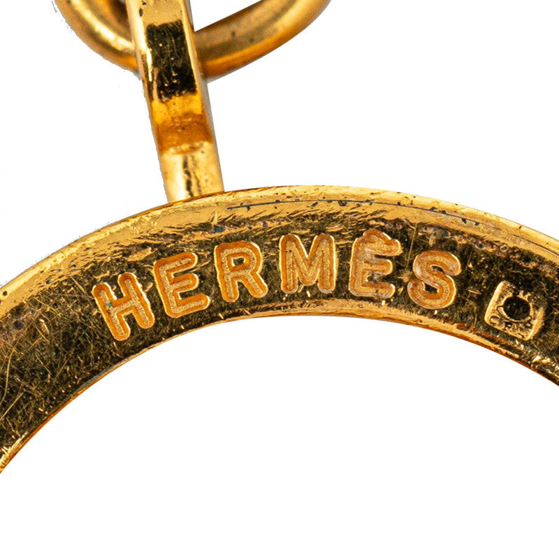 Hermes Kelly SCalf Ring G Black Plated  Hermes