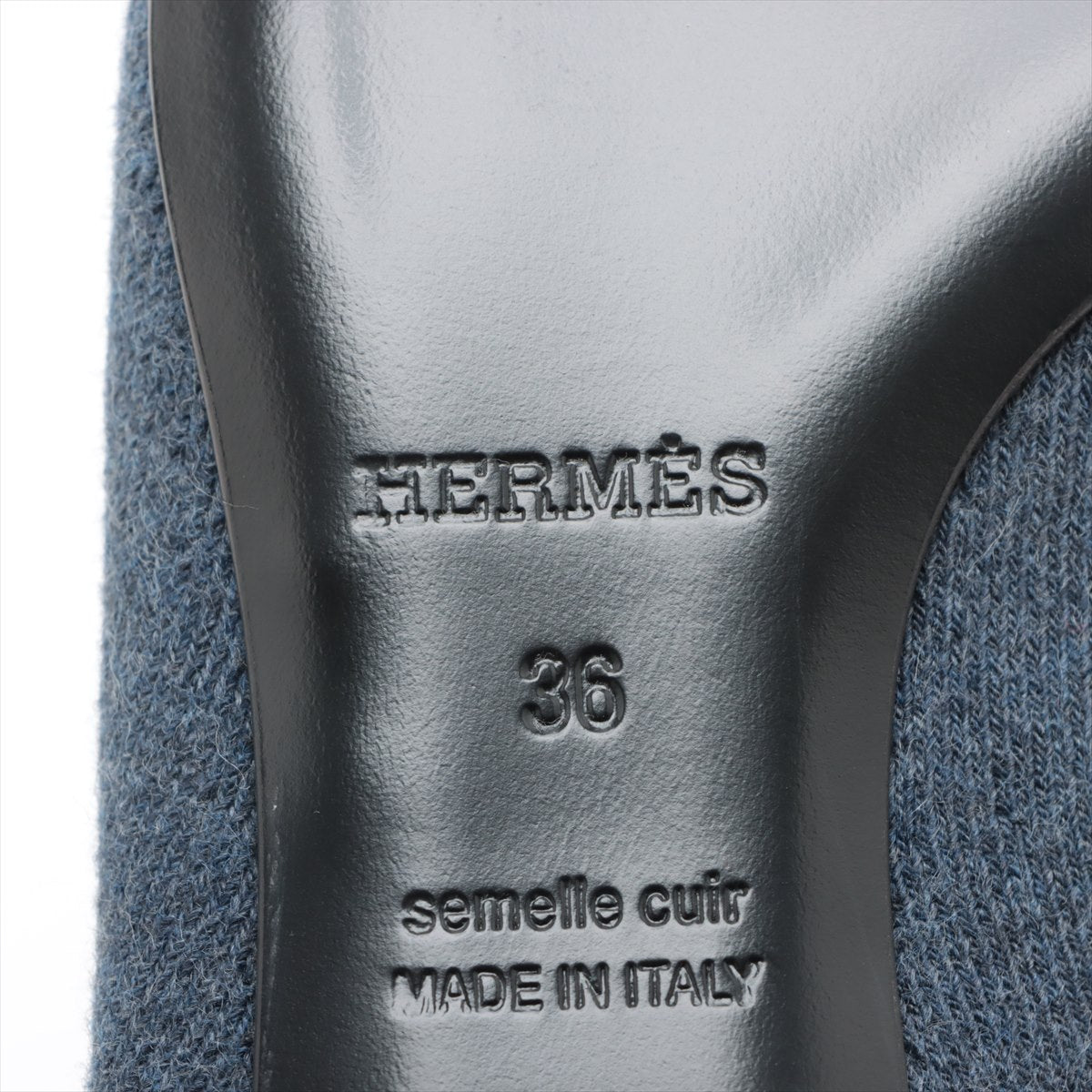 Hermes Knight Boots 36  Navy Wolverine