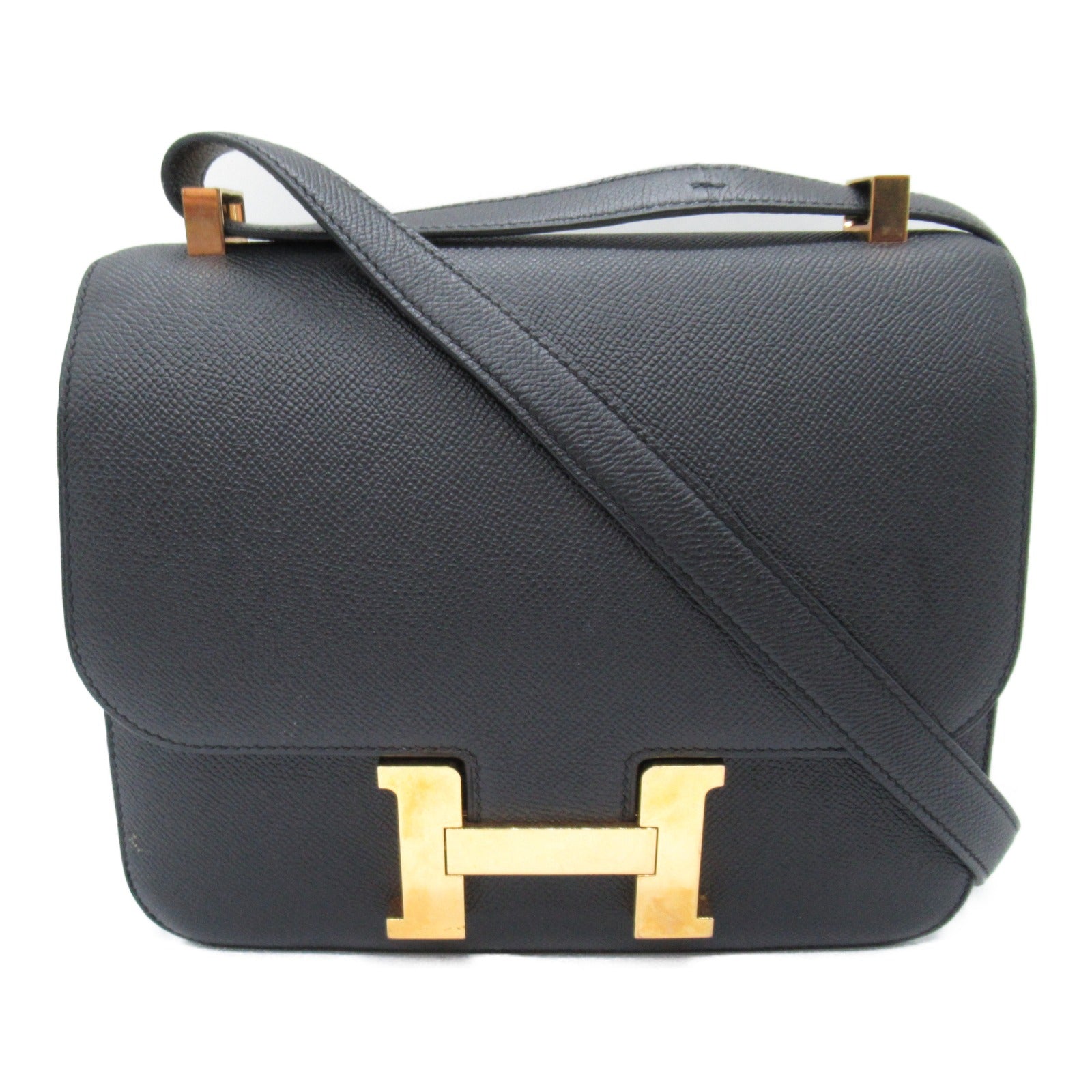 Hermes Hermes Constance 24 Black Shoulder Bag Shoulder Bag Leather Epsom  Black