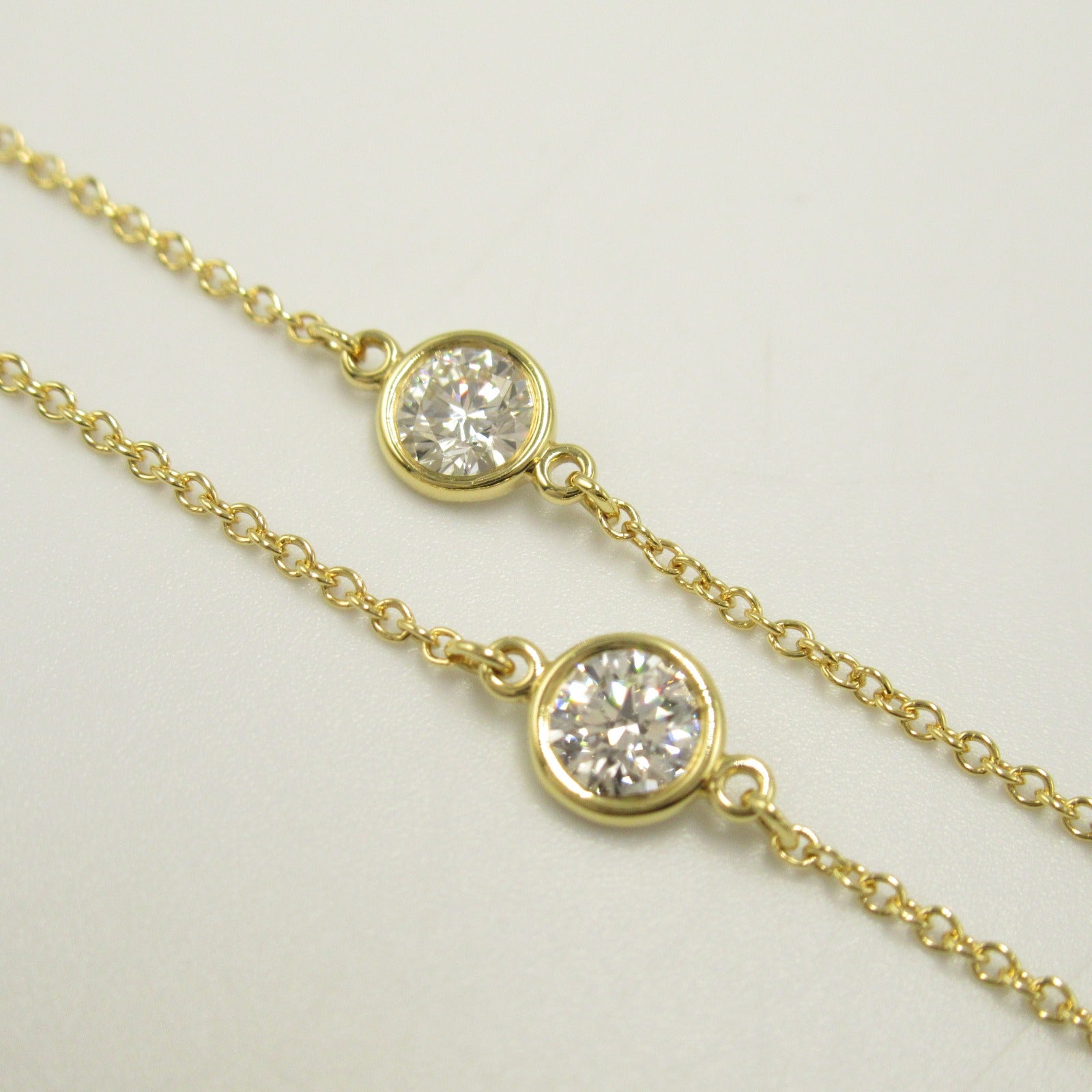 Tiffany TIFFANY&amp;CO Diamond Necklace Collar Jewelry K18 (yellow g) Diamond  Clear 60102477