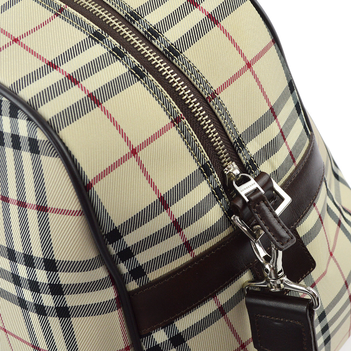 Burberry Beige Burberry Check 2way Duffle Shoulder Handbag
