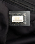 Chanel New Loveel Lines PM Tote Bag Handbag Brown Black Nylon Leather  CHANEL