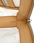 Louis Vuitton White Monogram Transparence Lockit Handbag M40699