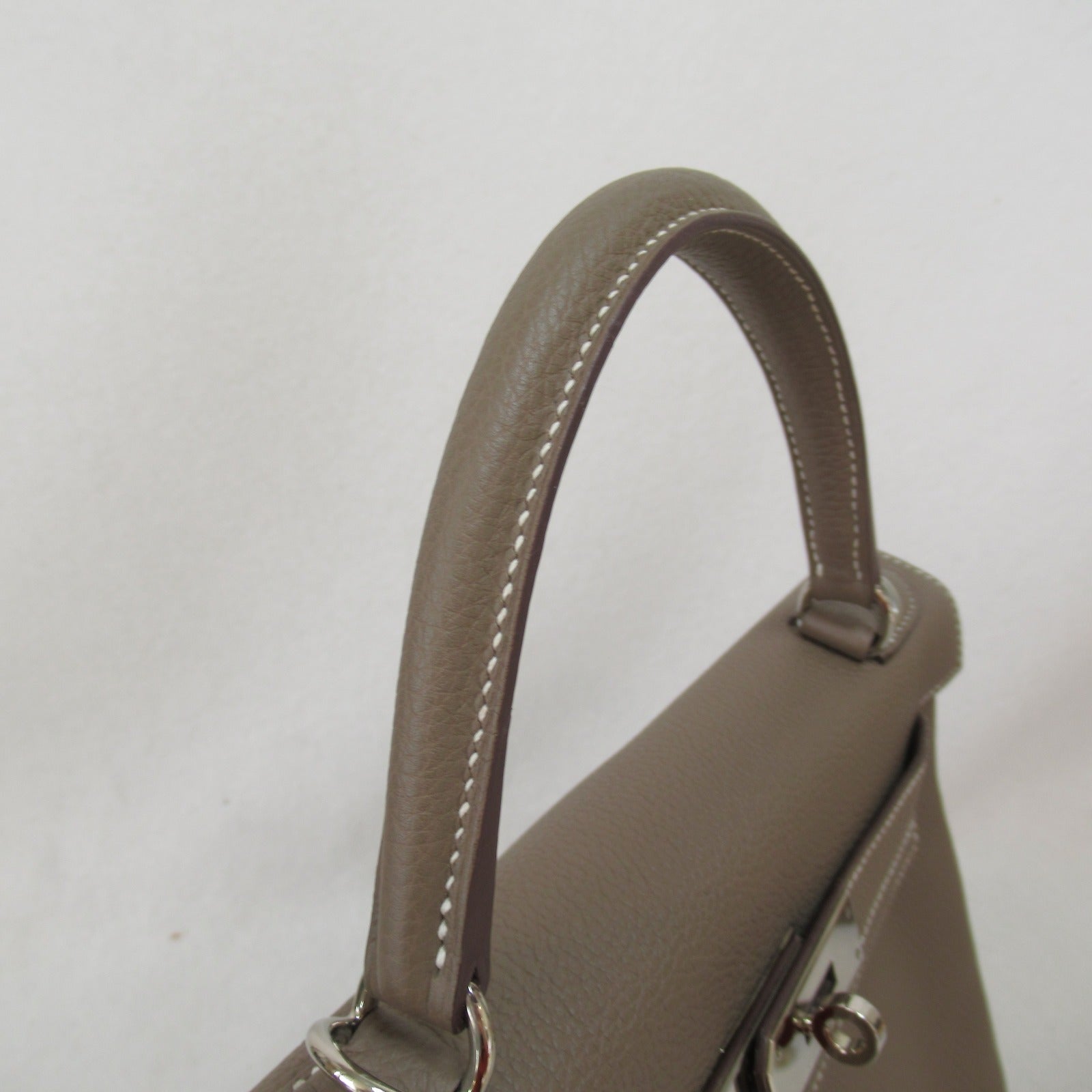 Hermes Kelly 28 Etoupe Handbag Handbag Handbag TOGO LADY GREY