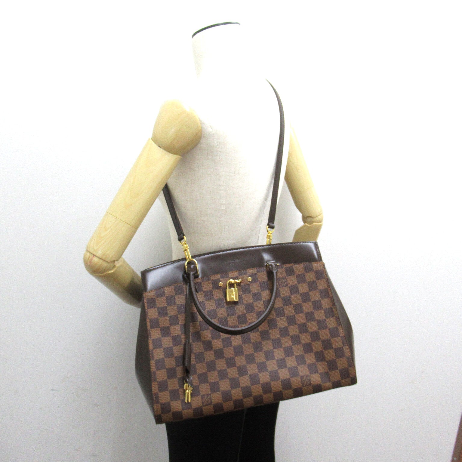 Louis Vuitton Louis Vuitton Rivoli MM 2w Shoulder Bag PVC Coated Canvas Damier  Brown  N41150