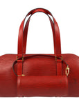 Louis Vuitton 2002 Red Epi Soufflot Handbag M52227
