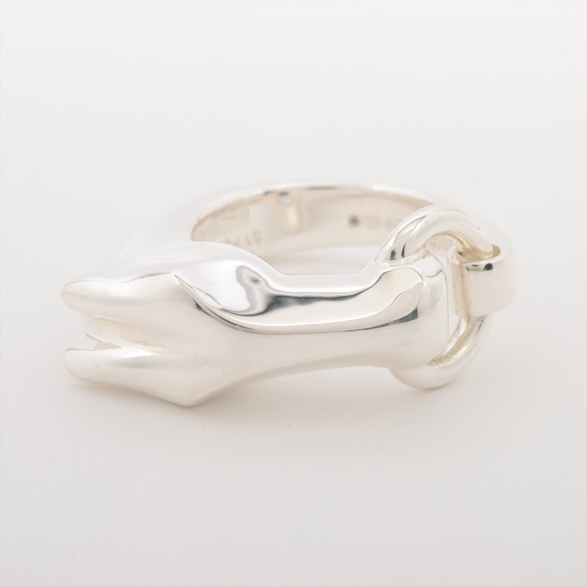 Hermes Galop Ring 51 925 15.4g Silver Ring