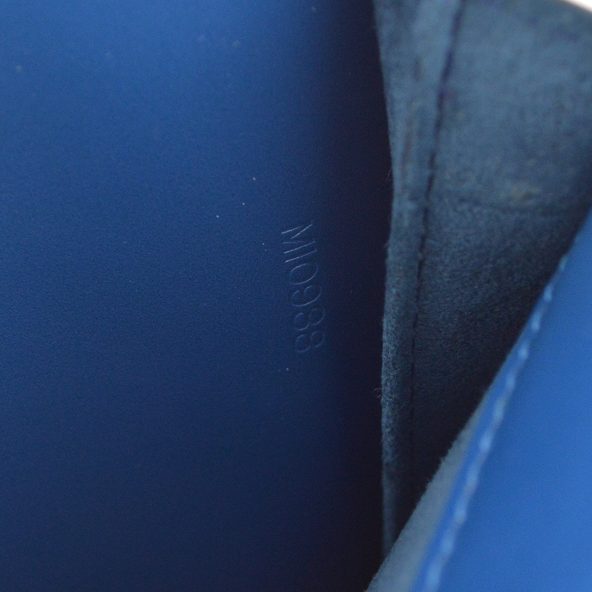 Louis Vuitton 1998 藍色 Epi Pont Neuf 手提包 M52055