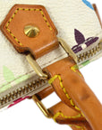 Louis Vuitton White Monogram Multicolor Mini Speedy 2way Shoulder Handbag M92645