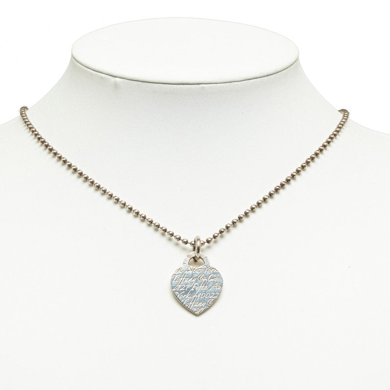 Tiffany Heart Ball Chain Necklace Silver SV925 Silver  TIFFANY&amp;Co