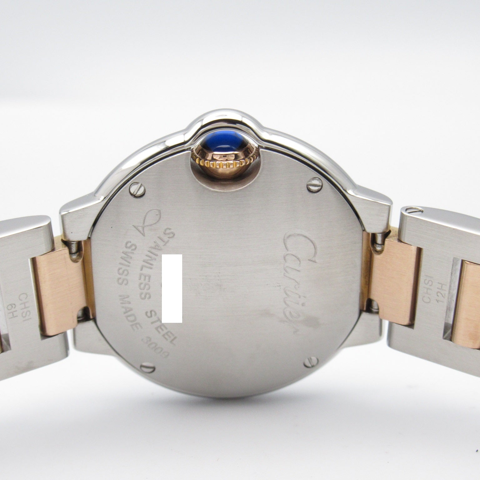 Cartier Cartier Ballon Blue SM 11P Diamond  Watch K18PG (Pink G) Stainless Steel  Silver  WE902030