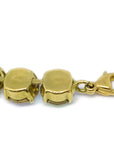 Chanel Rhinestone Chain Bracelet Gold 95P