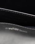 Saint Laurent Envelope Medium Chain Shoulder Bag 600185 Black Leather