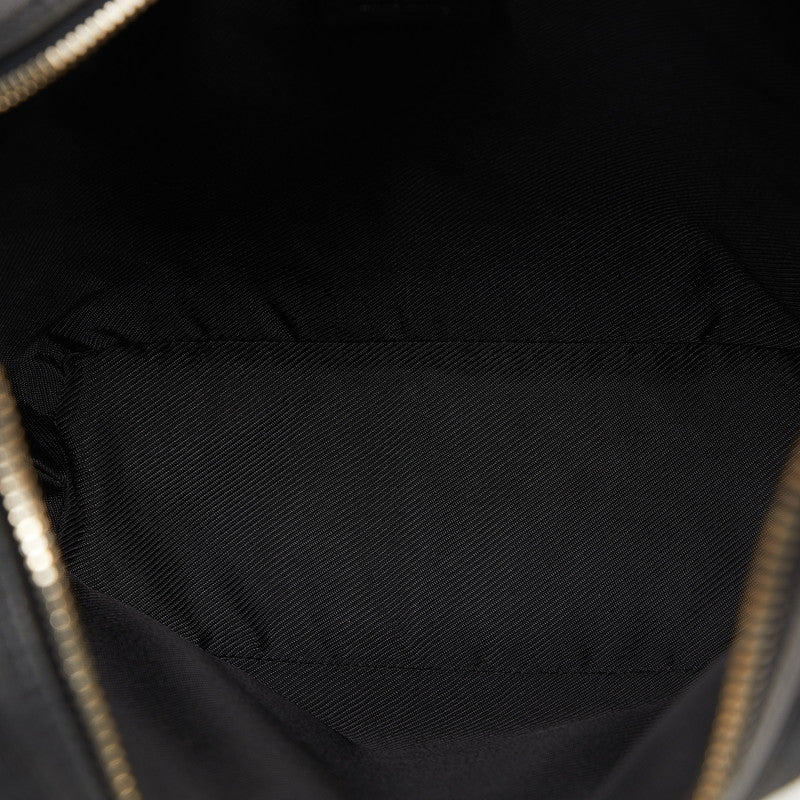 Gucci GG Canvas One Shoulder Bag 001 4288 Black Canvas Leather Women's