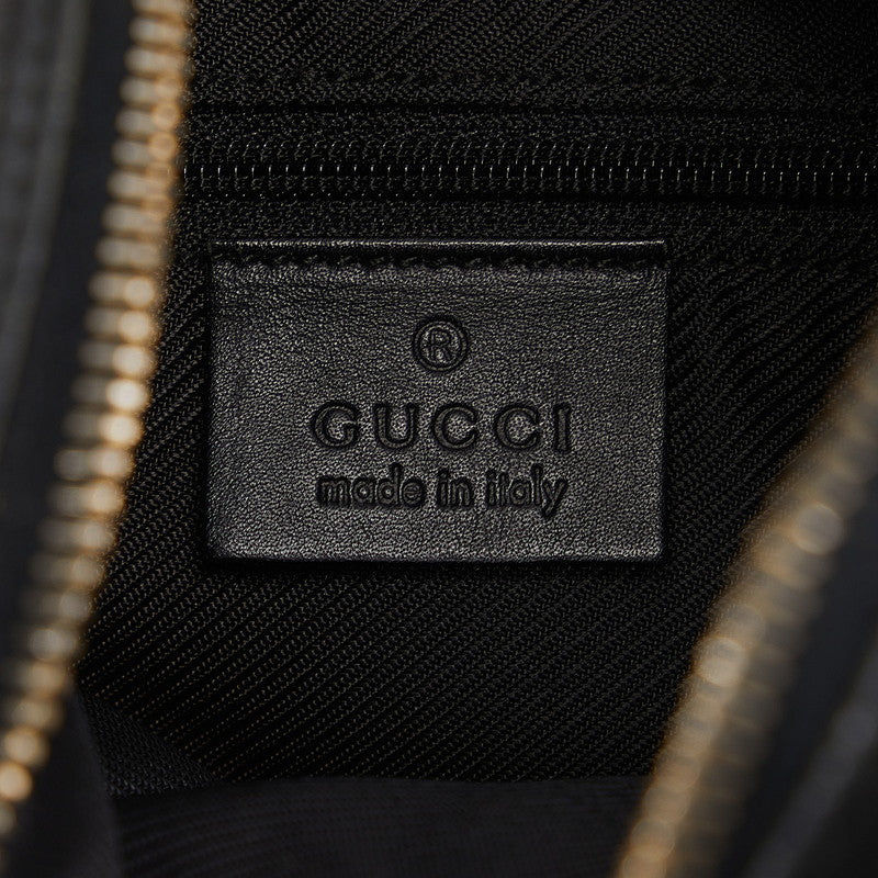Gucci GG Canvas One Sac à bandoulière 001 4288 Cuir en toile noire Femme