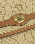 Christian Dior 1980s Honeycomb Clutch Bag Beige