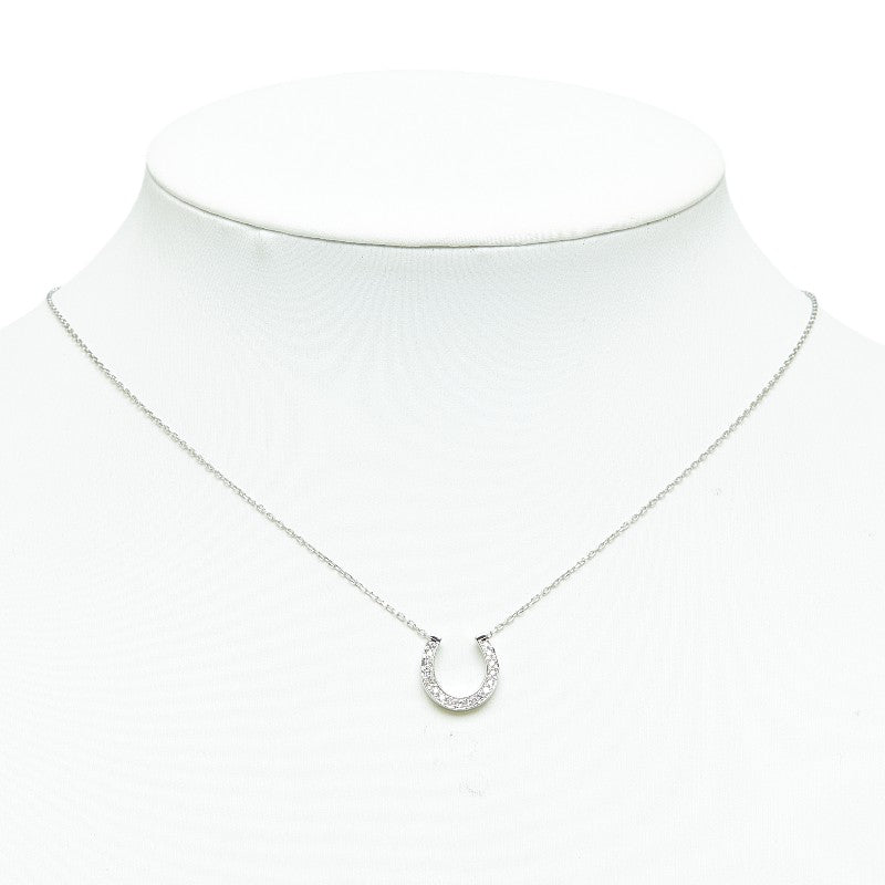 Vandome Pt950 Platinum Pt850 Platinum Diamond 0.14ct Horse Horse Shoe Pendant Necklace  Vendome Aoyama