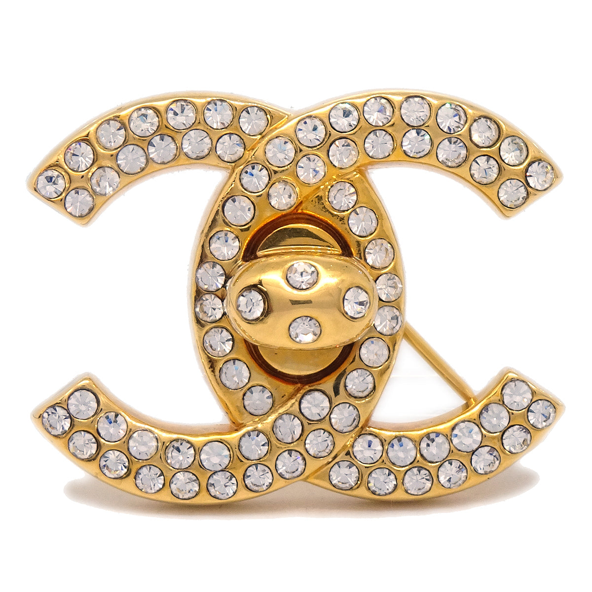 Chanel Brooch Pin Gold 96P