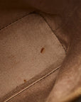 MCM Em Visetos Logo Handbag Shoulder Bag 2WAY Brown PVC Leather  MCM
