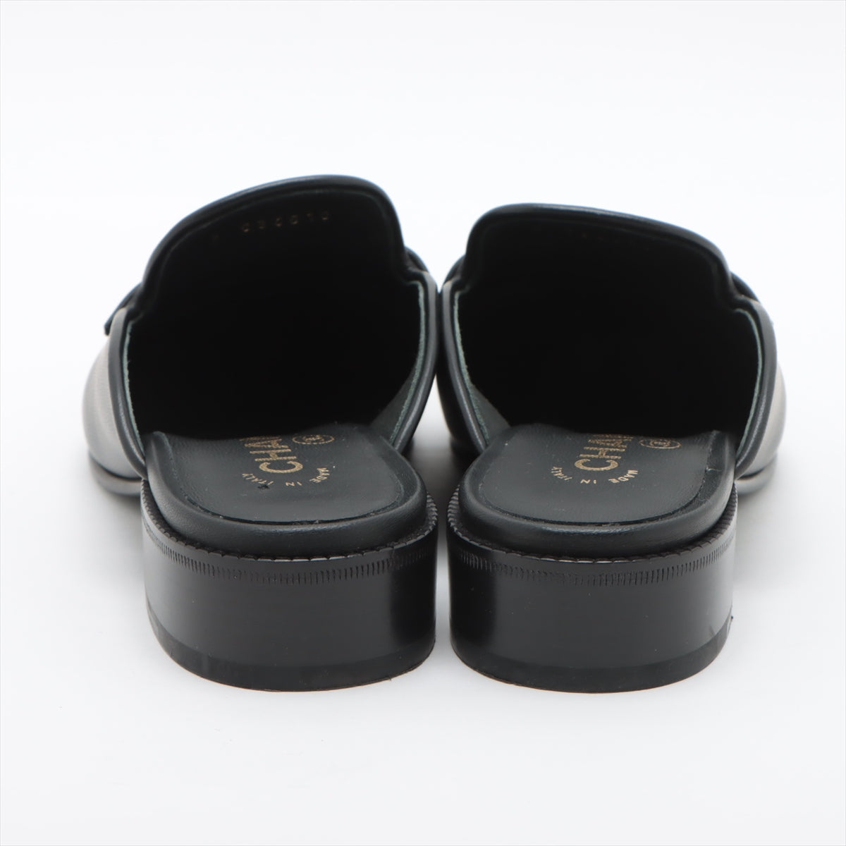 Chanel Coco 20B Leather Mould 37.5C  Black G36510 Matrasse Box
