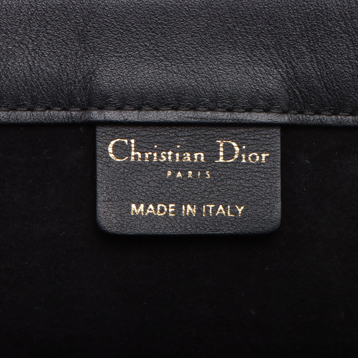 Christian Dior Book Tote Medium Leather  Bag Black