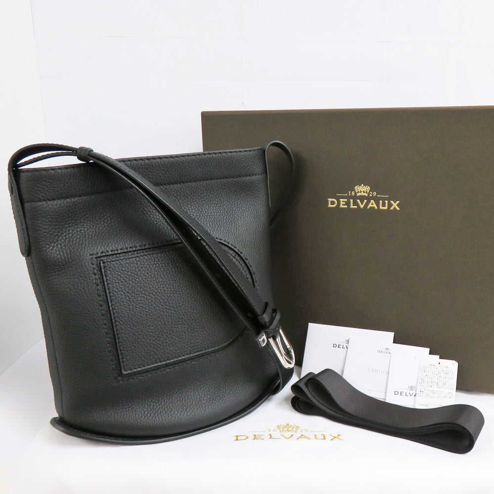 【名古屋】【DELVAUX】デルヴォー パン デイリー サーピケ MM ブラック AA0551ATT099ZPA トリヨン ソフトグレインレザー 黒 ショルダーバッグ クロスボディ レザー レディース【新品】【未使用】【中古】｜質ウエダ