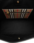 Burberry Strip Tote Bag 80730571 Brown Black PVC Leather  BURBERRY