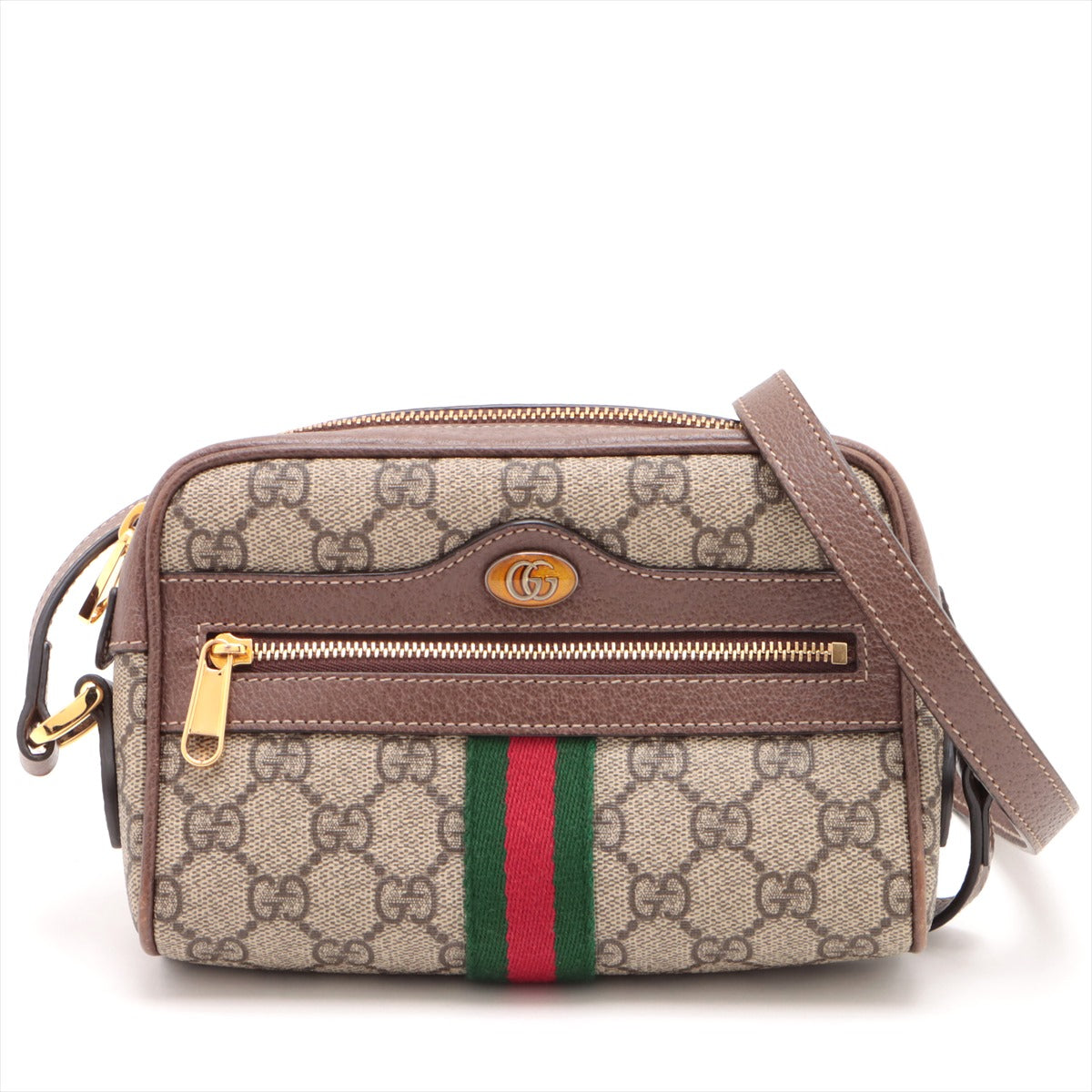 Gucci GG Supreme Ophidia Shoulder Bag Brown 517350