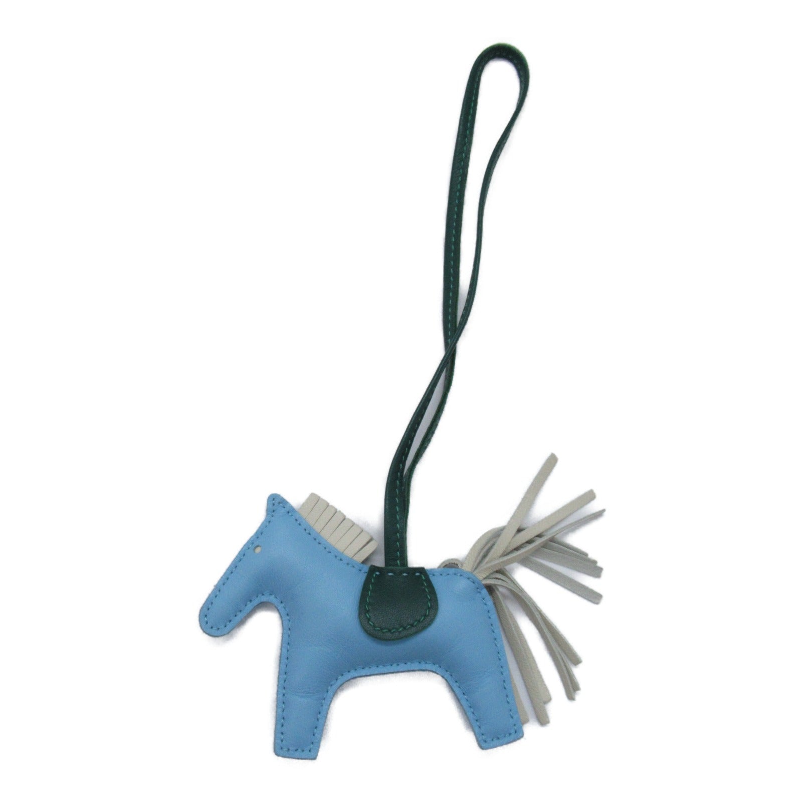 Hermes Rodeo Charm PM Bag Charm Accessoires Leather Animo Miro  Blue