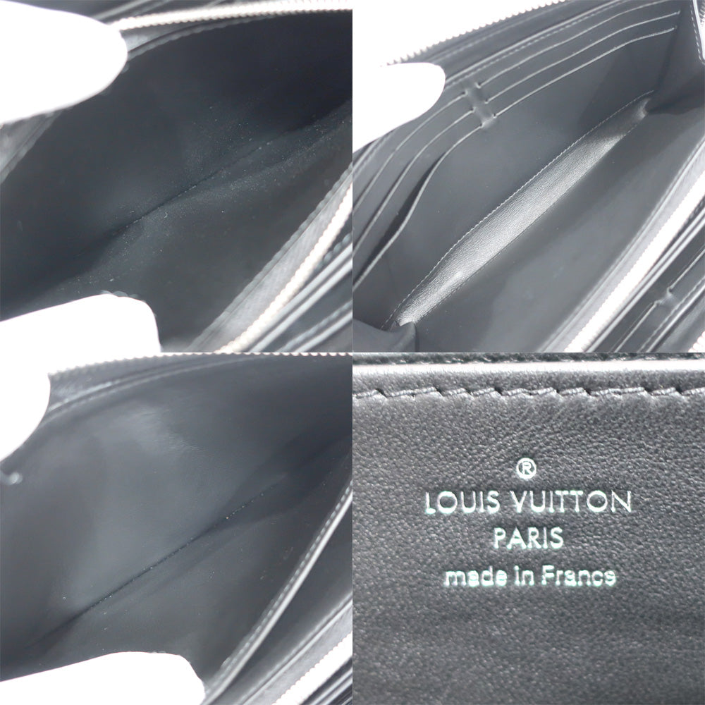 Louis Vuitton Zippie Wallet M61867 Black Silver Wallet Long Wallet  Women Box  Bag