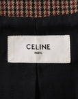 Celine Cotton x Wool Setup 36  Brown 2V77R064V Thousand Birds Gr Chelsea Jacket Eddy Epoch