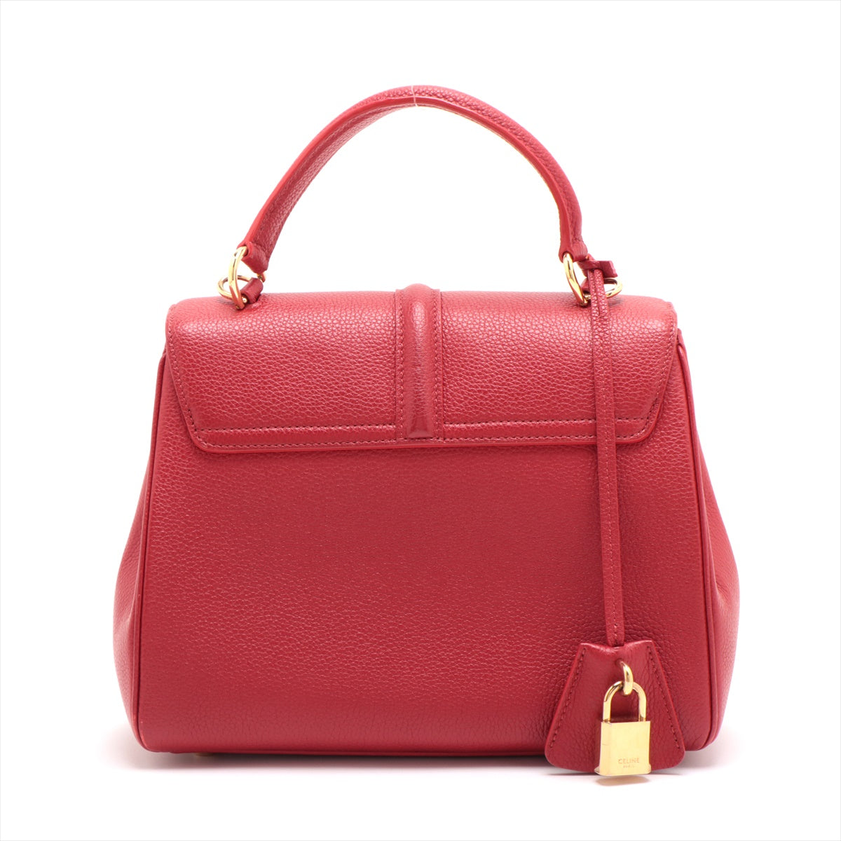Celine 16 Ss Small Leather 2WAY Handbag Red
