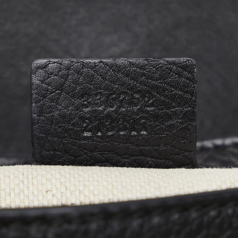 Gucci Soho Tassel Chain Swinged Shoulder Bag 336752 Black Leather  Gucci