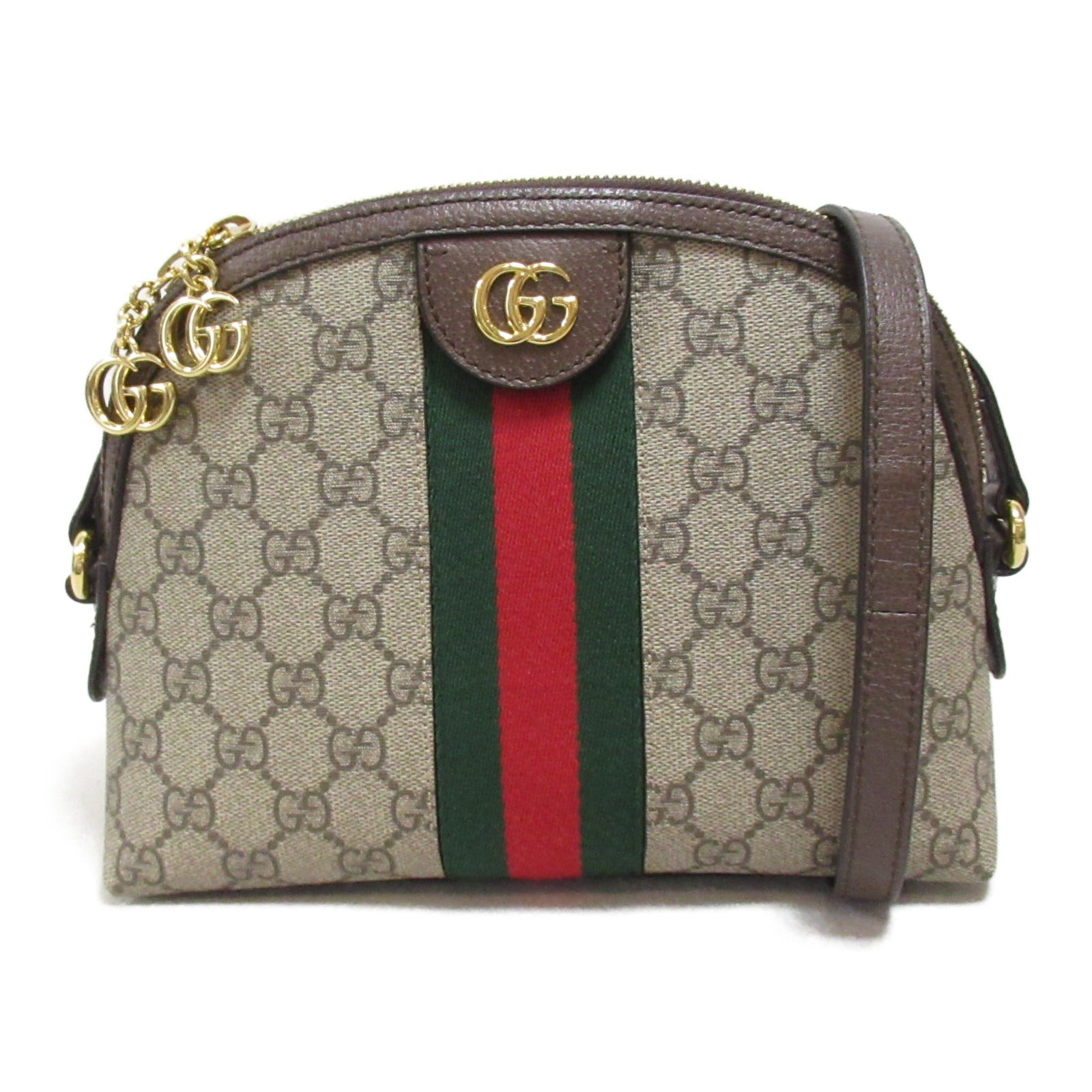 Gucci OPHIDIA Offroad Shoulder Bag GG Supreme Linen  Brown / Beige 499621
