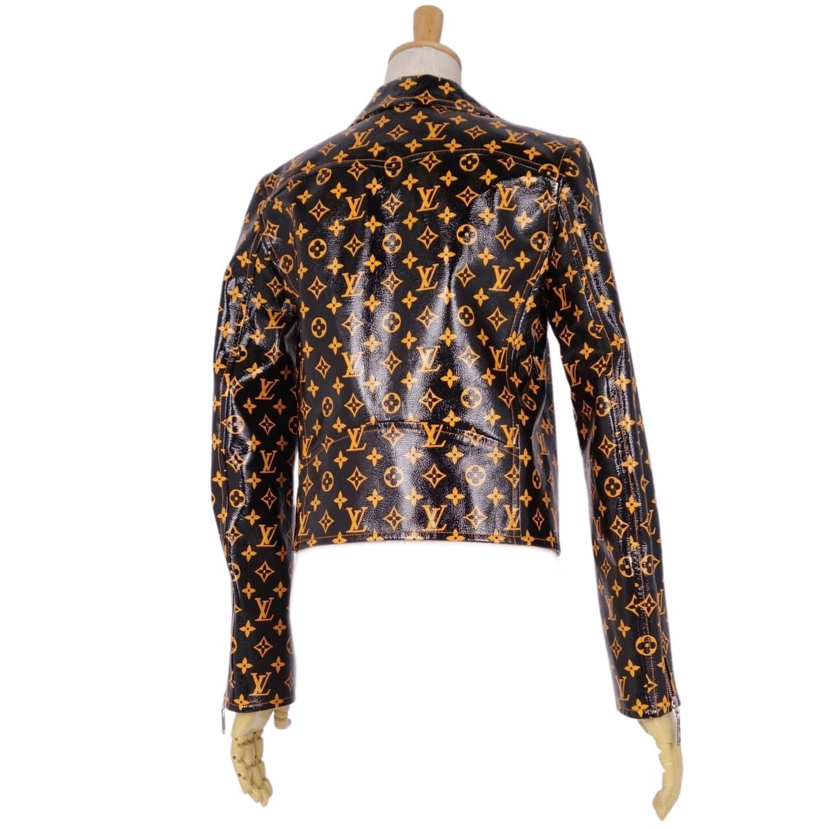 Louis Vuitton Double r Jacket Monogram Rambler   34 (XS equivalent) Black/Orange  Female