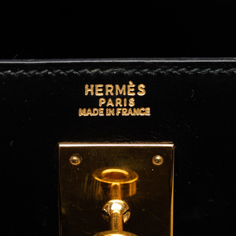 Hermes Kelly 32  Sewing Handbag 2WAY Black Box   Hermes
