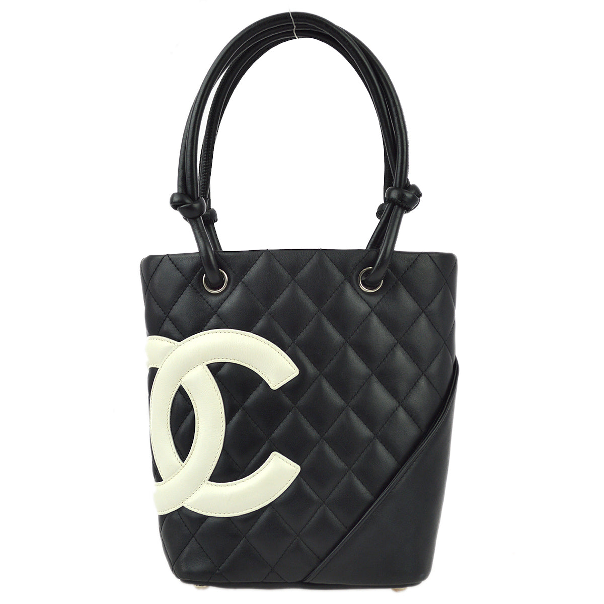 Chanel Black Calfskin Cambon Ligne Handbag