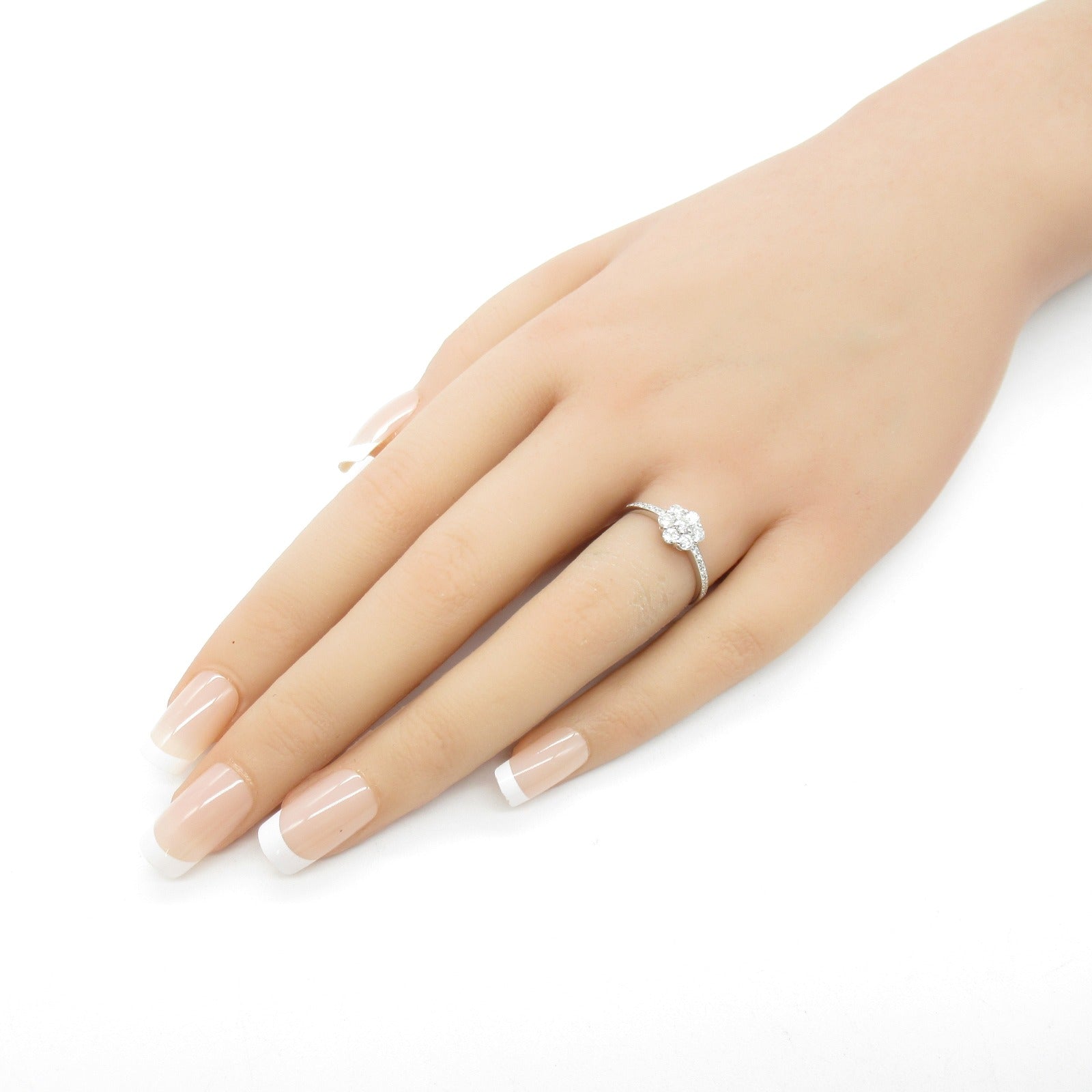 Jewelry Jewelry Diamond Ring Ring Ring Jewelry K18WG (White G) Diamond  Clear Diamond 1.9g