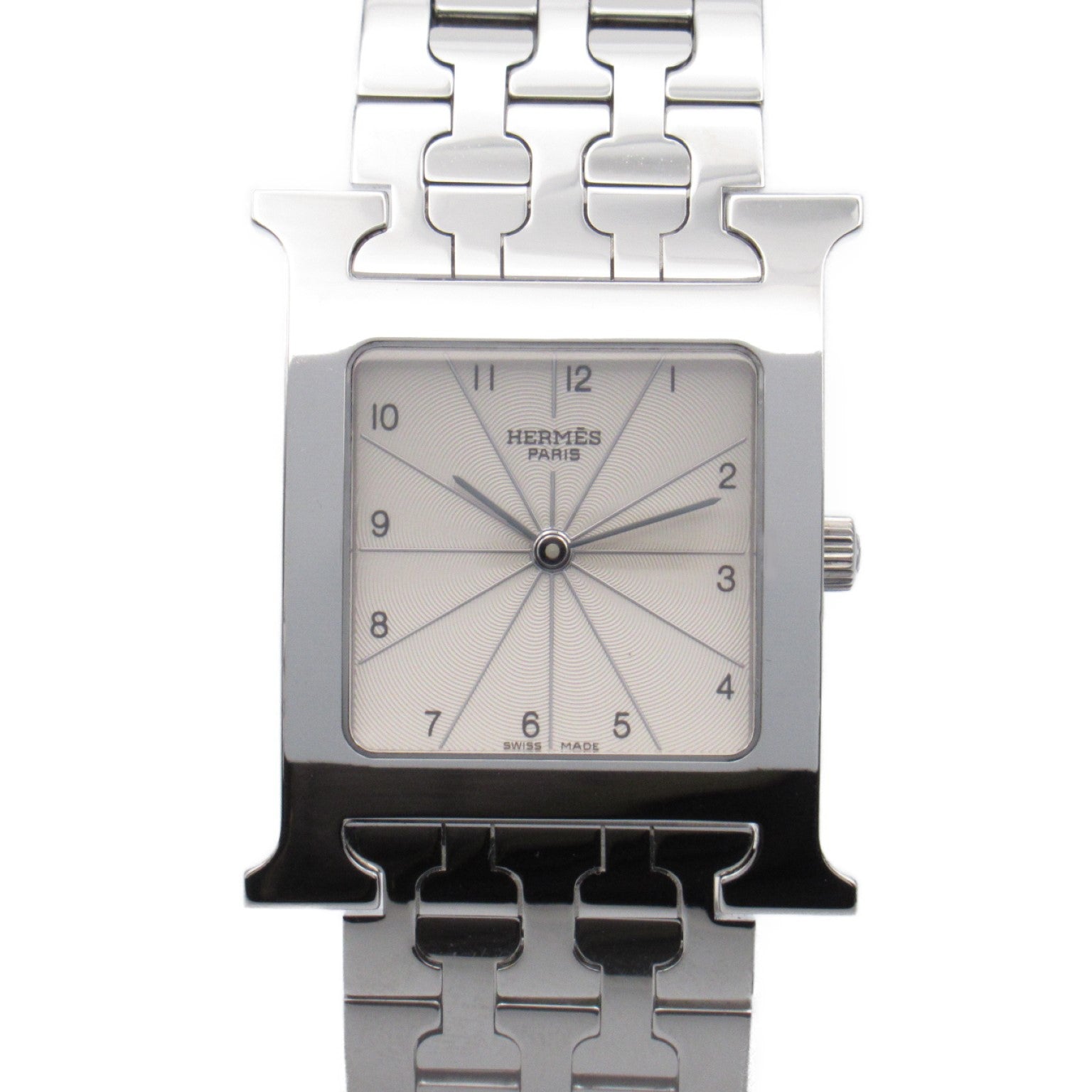 Hermes Hermes H Watch  Stainless Steel  Silver HH1.510