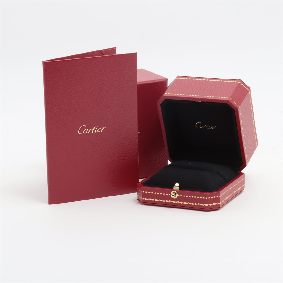 Cartier Wedding 1P Diamond Ring 750 (PG) 2.2g 50 E.L.U