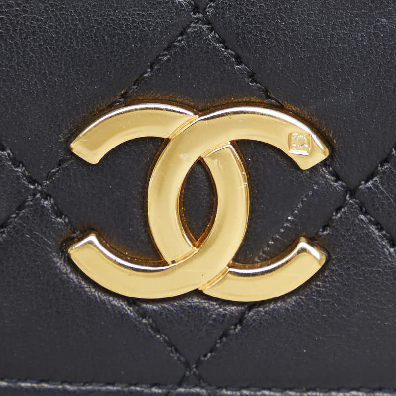 Chanel Mattrase 23 Coco Single Flap Chain Shoulder Bag Black   Chanel