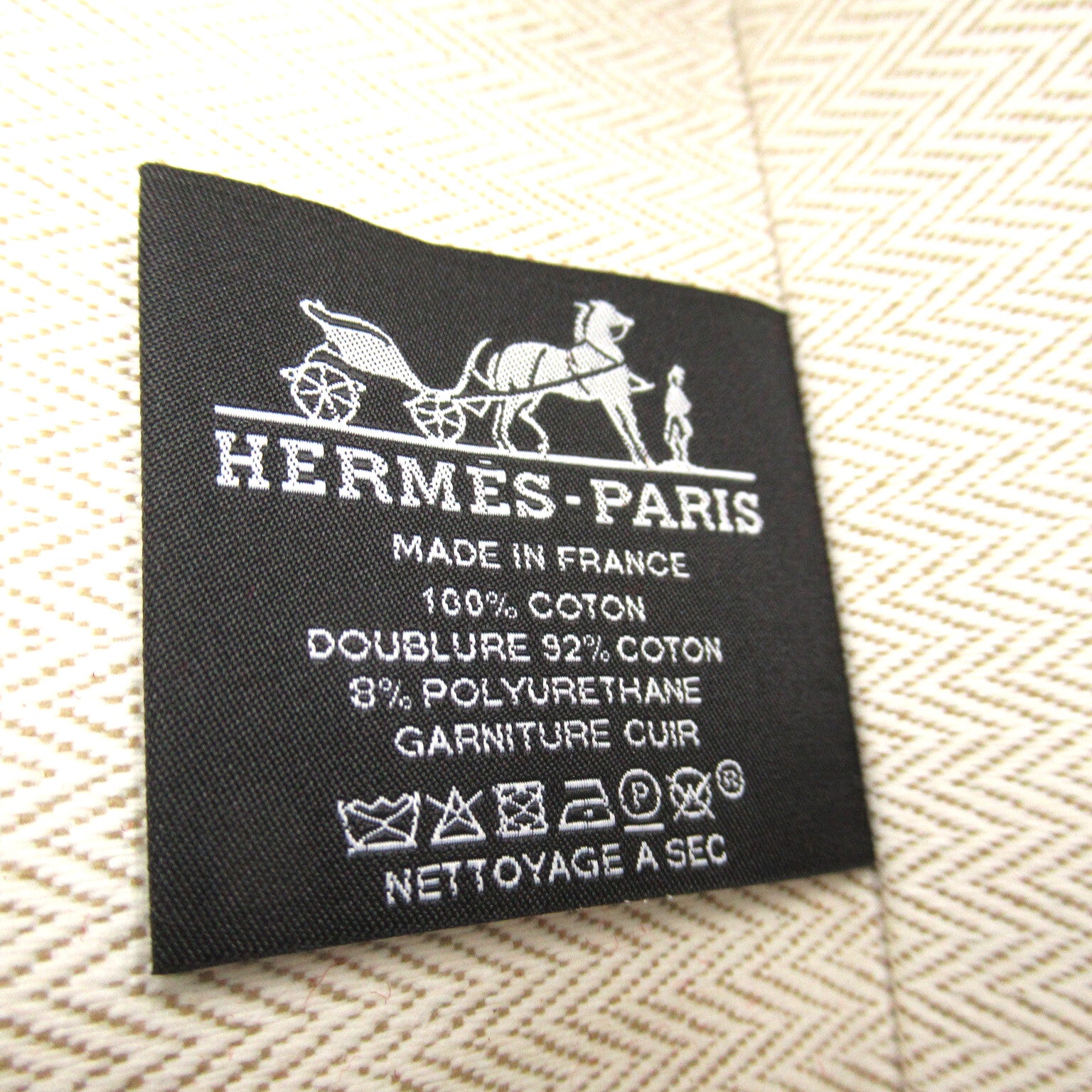 Hermes Escarl Pouch Bag Linen Tual Ash  's Red