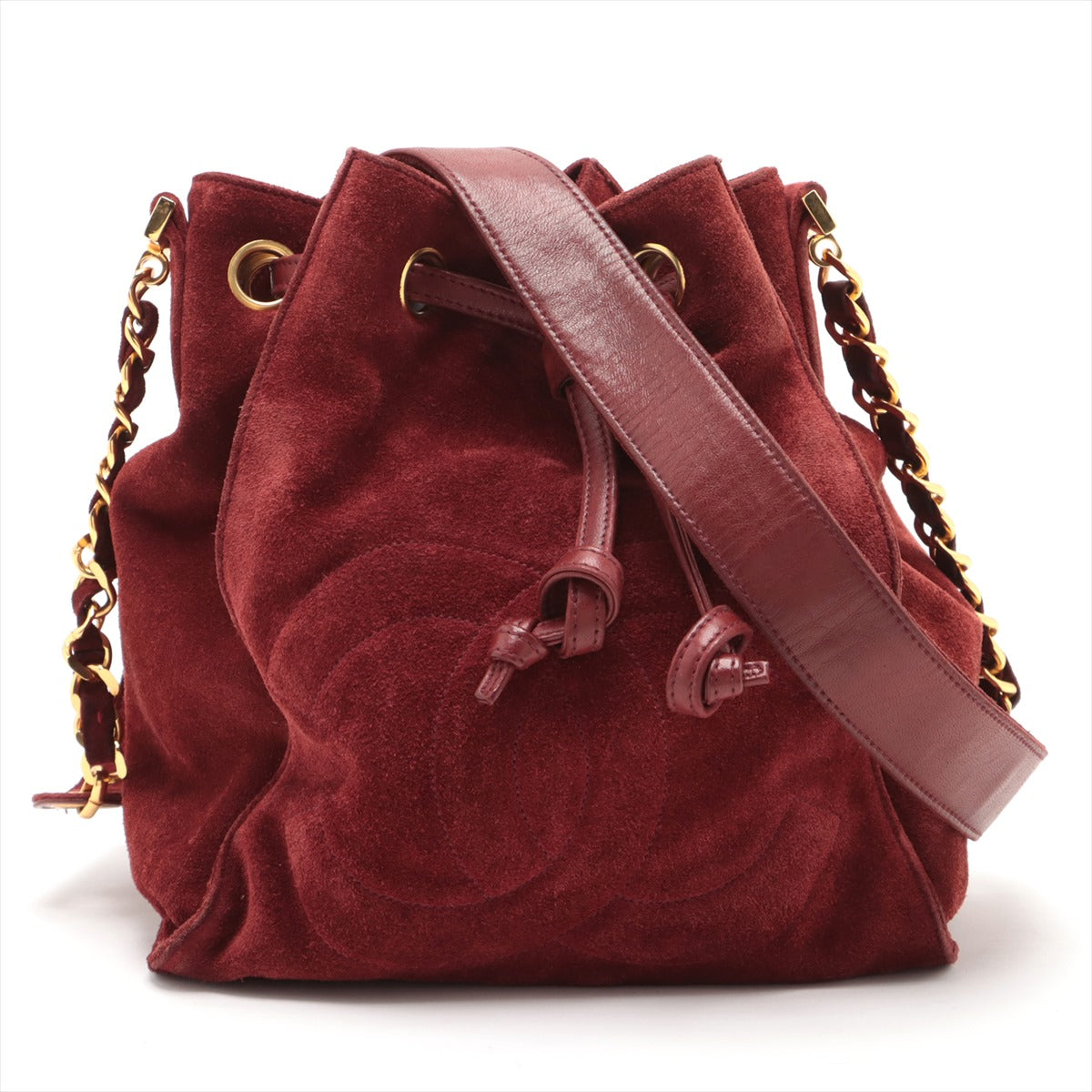 Chanel Coco Suede Handle Shoulder Bag Bordeaux G  3rd
