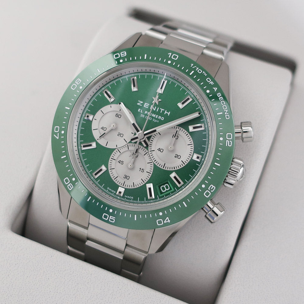 Zenith Chronomaster Sport Yosida Special Edition 03.3108.3600/57.M3100 Green Green SS Automatic Rolling  Watch 2024