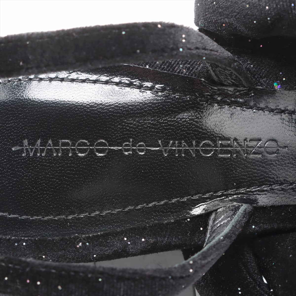 Marcodevincenzo Leather x Fabric Sandal 38  Black Lift